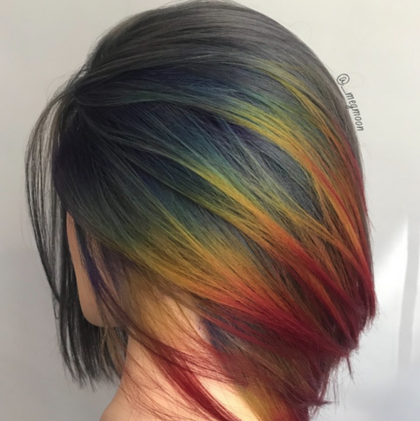 Student finalist entry by hairstylist @_megmoon for the 2019 #ONESHOT Hair Awards Hot Shot
