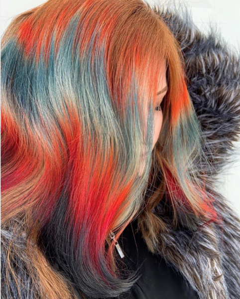 Unconventional Color finalist entry by hairstylist @hairbymisskellyo for the 2019 #ONESHOT Hair Awards Hot Shot