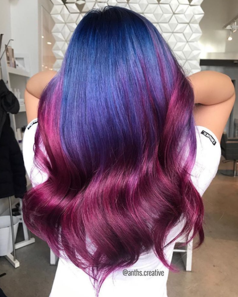 Student finalist entry by hairstylist @anths.creative for the 2019 #ONESHOT Hair Awards Hot Shot
