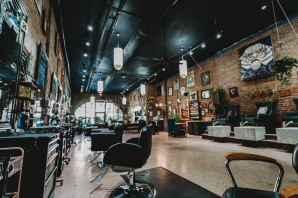 Salon Decor top 5 entry by hairstylist @blackheartsalon for the 2021 #ONESHOT Hair Awards Hot Shot