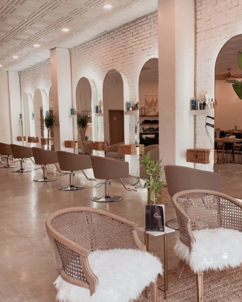 Salon Decor winner entry by hairstylist @eastcoast_salon for the 2021 #ONESHOT Hair Awards Hot Shot