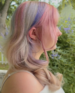 Pearl Pink and Lilac Color Blocking-img