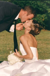 Get Paige Lorenze's Wedding Hair Color: Soft, Glossy Brunette Highlights
