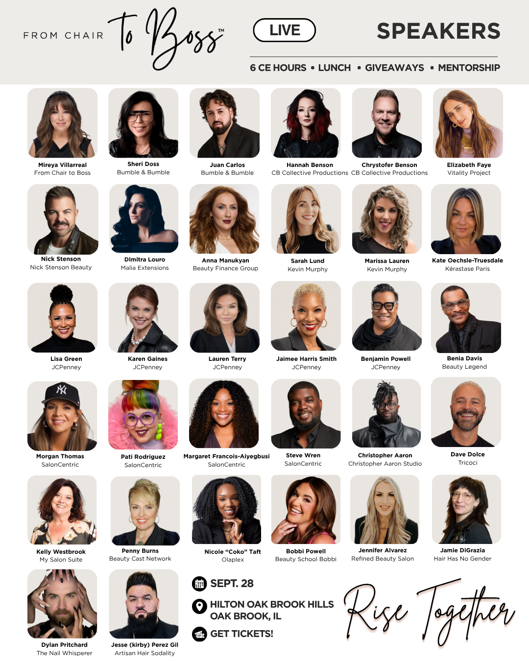 from chair to boss event speakers